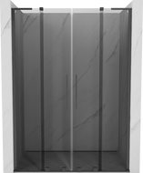Mexen Velar L Duo porte de douche coulissante 140 cm, graphite, gris métal brossé - 871-140-003-42-66