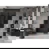 Mexen Velar L Duo porte de douche coulissante 140 cm, graphite, gris métal brossé - 871-140-003-42-66