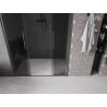 Mexen Velar L Duo portes de douche coulissantes 160 cm, graphite, gris canon brossé - 871-160-003-42-66