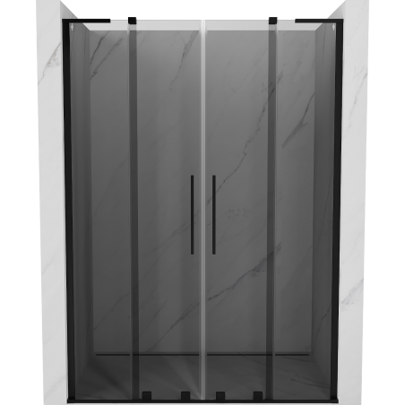 Mexen Velar L Duo porte de douche coulissante 140 cm, graphite, noir - 871-140-003-42-70