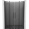 Mexen Velar L Duo porte de douche coulissante 140 cm, graphite, noir - 871-140-003-42-70