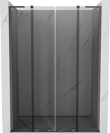 Mexen Velar L Duo portes de douche coulissantes 160 cm, graphite, gun metal - 871-160-003-42-95