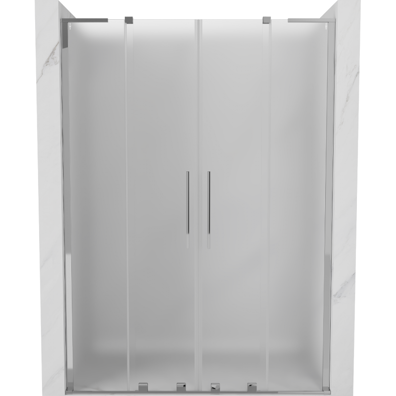 Mexen Velar L Duo porte de douche coulissantes 140 cm, dépoli, chrome - 871-140-003-32-01