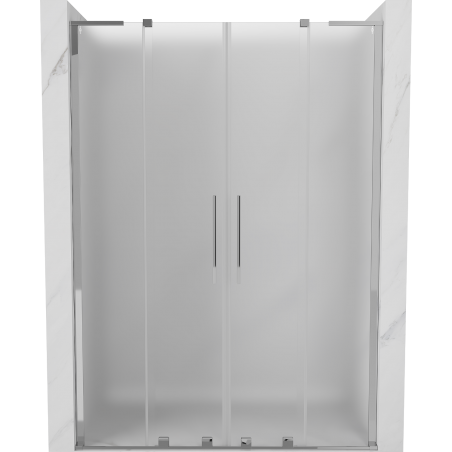 Mexen Velar L Duo porte de douche coulissantes 140 cm, dépoli, chrome - 871-140-003-32-01