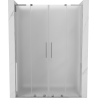 Mexen Velar L Duo porte de douche coulissantes 140 cm, dépoli, chrome - 871-140-003-32-01