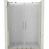 Mexen Velar L Duo portes de douche coulissantes 140 cm, givré, doré - 871-140-003-32-50