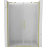 Mexen Velar L Duo portes de douche coulissantes 140 cm, givré, doré brossé - 871-140-003-32-55