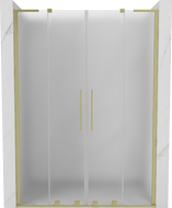 Mexen Velar L Duo portes de douche coulissantes 140 cm, givré, doré brossé - 871-140-003-32-55