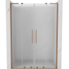 Mexen Velar L Duo portes de douche coulissantes 150 cm, givré, cuivre brossé - 871-150-003-32-65