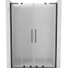 Mexen Velar L Duo porte de douche coulissantes 140 cm, dépoli, noir - 871-140-003-32-70