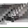 Mexen Velar L Duo portes de douche coulissantes 140 cm, givré, gun metal - 871-140-003-32-95