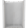 Mexen Velar L Duo porte de douche coulissante 140 cm, givré, nickel brossé - 871-140-003-32-97