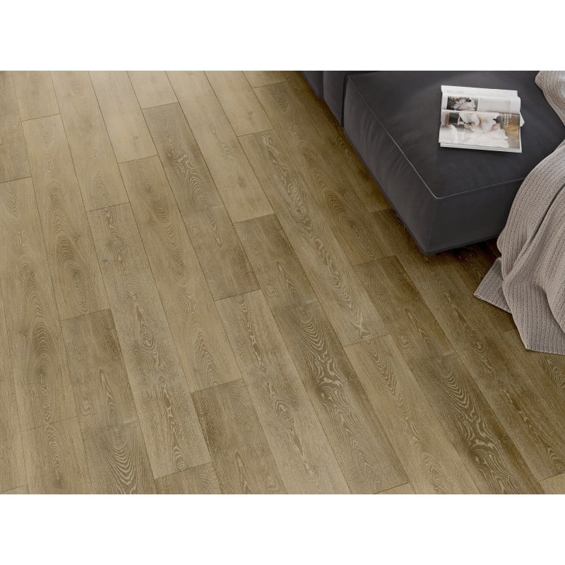Mexen Alabama échantillon de panneaux vinyles SPC 6,5 mm, sous-couche IXPE 1,5 mm, 4 V-Fuga, Chêne - F1019-S