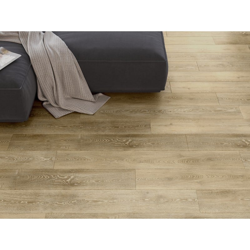 Mexen Alabama échantillon de panneaux vinyles SPC 6,5 mm, sous-couche IXPE 1,5 mm, 4 V-Fuga, Chêne - F1019-S