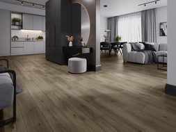 Échantillon de panneau vinyle Mexen Perry 1240 x 182 mm SPC 6,5 mm, sous-couche IXPE 1,5 mm, 4 V-Fuga, Chêne - F1021-S