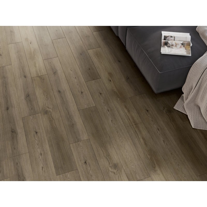 Mexen Perry échantillon de panneaux vinyles SPC 6,5 mm, sous-couche IXPE 1,5 mm, 4 V-Joint, Chêne - F1021-S