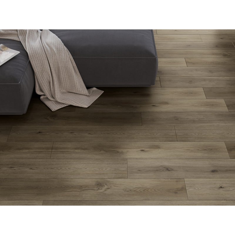 Mexen Perry échantillon de panneaux vinyles SPC 6,5 mm, sous-couche IXPE 1,5 mm, 4 V-Joint, Chêne - F1021-S