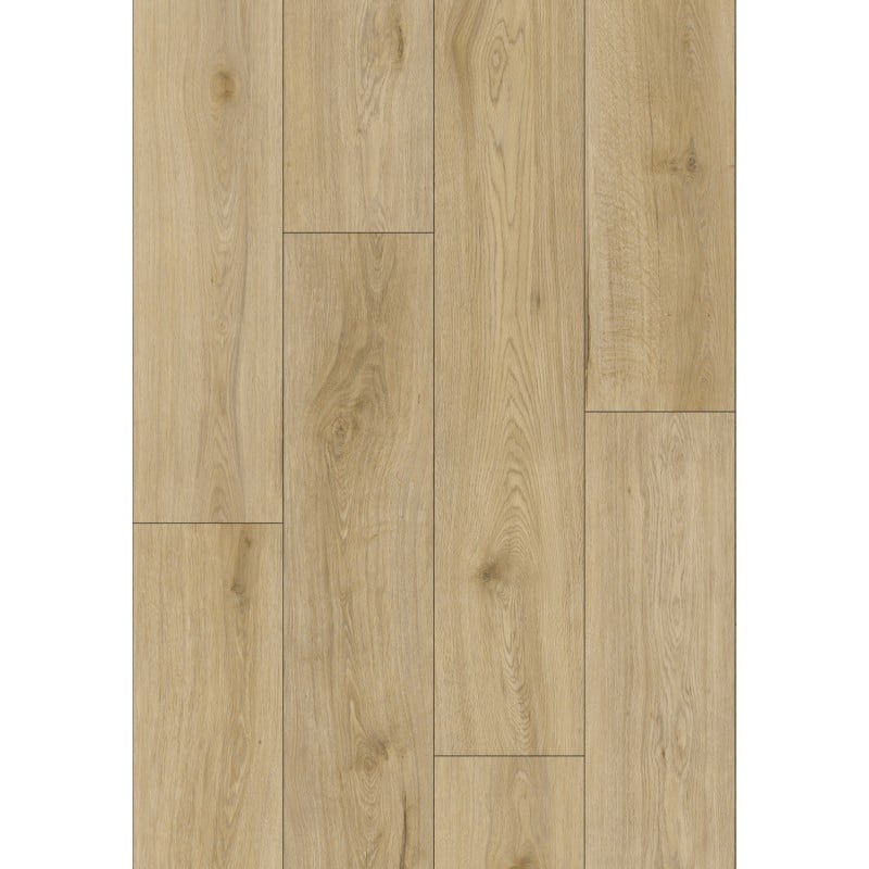 Mexen Charter Oak échantillon de panneaux vinyle SPC 6,5 mm, sous-couche IXPE 1,5 mm, 4 V-Fuga, Chêne - F1022-S