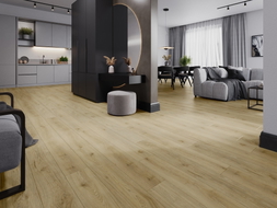 Mexen Charter Oak échantillon de panneaux vinyle SPC 6,5 mm, sous-couche IXPE 1,5 mm, 4 V-Fuga, Chêne - F1022-S