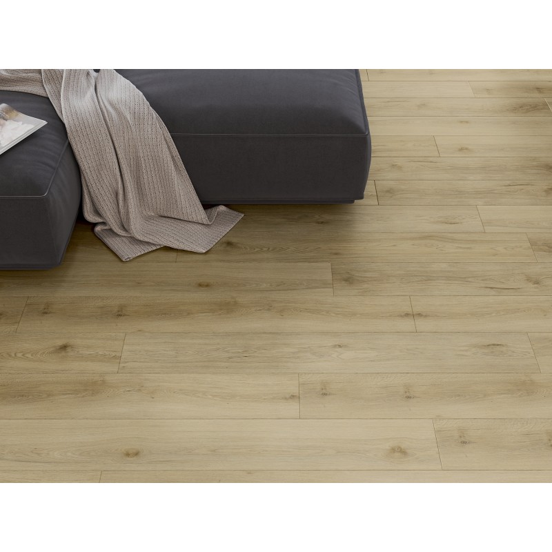 Mexen Charter Oak échantillon de panneaux vinyle SPC 6,5 mm, sous-couche IXPE 1,5 mm, 4 V-Fuga, Chêne - F1022-S