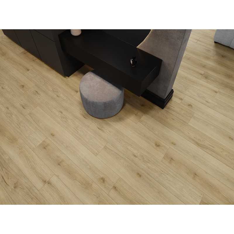 Mexen Charter Oak échantillon de panneaux vinyle SPC 6,5 mm, sous-couche IXPE 1,5 mm, 4 V-Fuga, Chêne - F1022-S