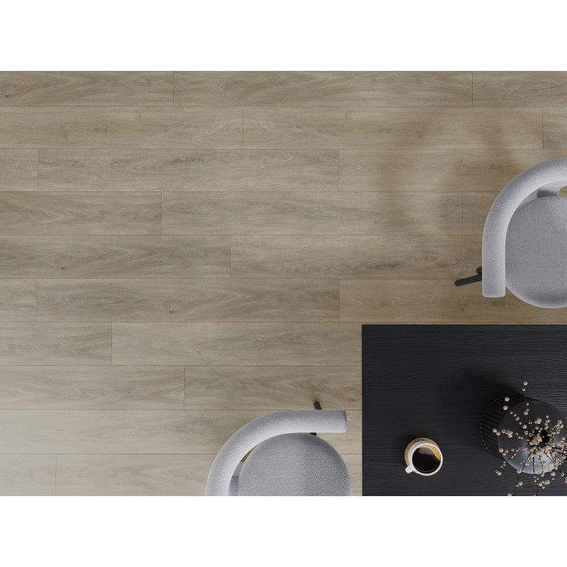 Mexen Parkland échantillon de panneaux vinyles 1240 x 182 mm SPC 6,5 mm, sous-couche IXPE 1,5 mm, 4 V-Fuga, Chêne - F1024-S