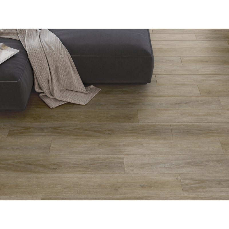 Mexen Palermo échantillon de panneaux vinyles SPC 6,5 mm, sous-couche IXPE 1,5 mm, 4 V-Joint, Chêne - F1025-S