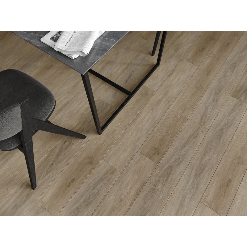 Mexen Palermo échantillon de panneaux vinyles SPC 6,5 mm, sous-couche IXPE 1,5 mm, 4 V-Joint, Chêne - F1025-S