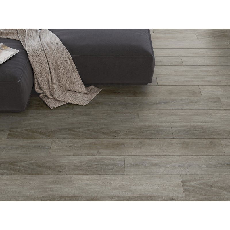 Mexen La Porte échantillon de panneaux en vinyle 1240 x 182 mm SPC 6,5 mm, sous-couche IXPE 1,5 mm, 4 V-biseau, Chêne