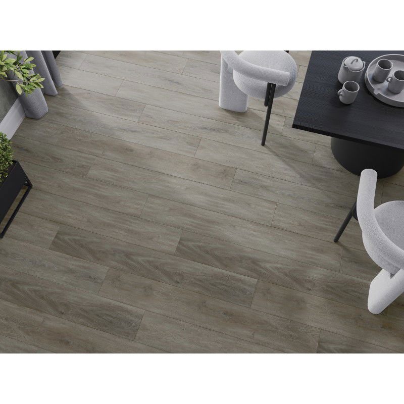 Mexen La Porte échantillon de panneaux en vinyle 1240 x 182 mm SPC 6,5 mm, sous-couche IXPE 1,5 mm, 4 V-biseau, Chêne