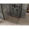 Mexen Omega cabine de douche coulissante 120 x 90 cm, transparent, noir - 825-120-090-70-00