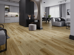 Mexen Oakley échantillon de panneaux vinyle 1240 x 182 mm SPC 6,5 mm, sous-couche IXPE 1,5 mm, 4 V-Joint, Chêne - F1030-S