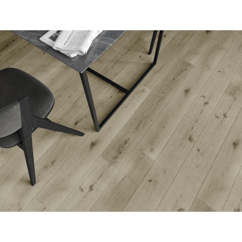 Mexen Georgia échantillon de panneaux vinyles SPC 6,5 mm, sous-couche IXPE 1,5 mm, 4 micro-biseaux, Chêne - F1031-S
