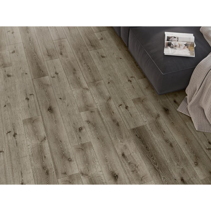Mexen Kansas échantillon de panneaux vinyles SPC 6,5 mm, sous-couche IXPE 1,5 mm, 4 V-Joint, Chêne - F1032-S