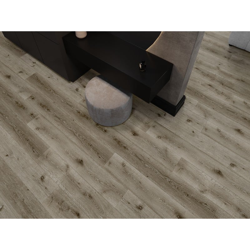 Mexen Kansas échantillon de panneaux vinyles SPC 6,5 mm, sous-couche IXPE 1,5 mm, 4 V-Joint, Chêne - F1032-S