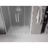Mexen Velar L Duo porte de douche coulissante 150 cm, givrée, blanche - 871-150-003-32-20