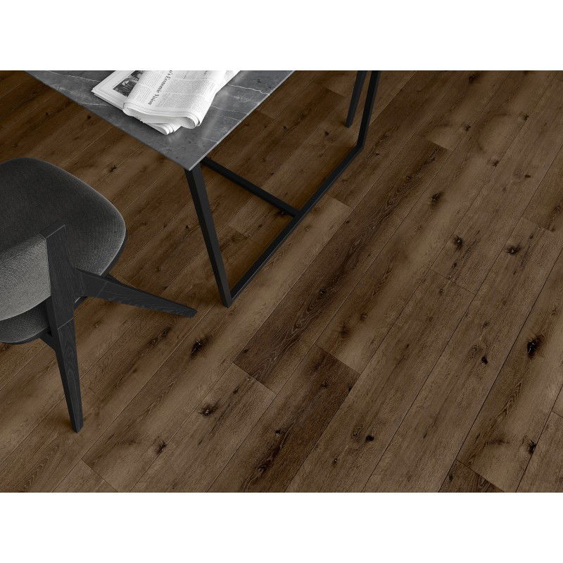 Mexen Strasburg échantillon de panneaux vinyles 1240 x 182 mm SPC 6,5 mm, sous-couche IXPE 1,5 mm, 4 V-Joint, Chêne - F1033-S