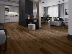 Mexen Strasburg échantillon de panneaux vinyles 1240 x 182 mm SPC 6,5 mm, sous-couche IXPE 1,5 mm, 4 V-Joint, Chêne - F1033-S