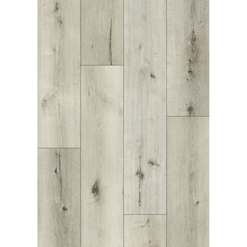 Mexen Silver Lake échantillon de panneau vinyle 1240 x 182 mm SPC 6,5 mm, sous-couche IXPE 1,5 mm, 4 V-Joint, Chêne - F1034-S