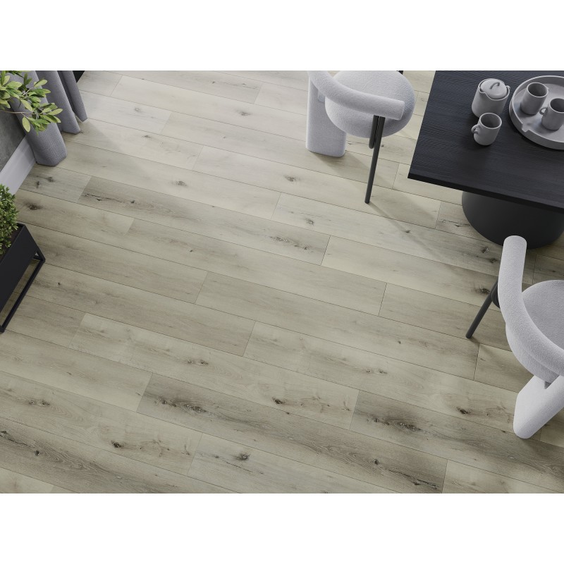 Mexen Silver Lake échantillon de panneaux vinyles SPC 6,5 mm, sous-couche IXPE 1,5 mm, 4 V-Fuga, Chêne - F1034-S