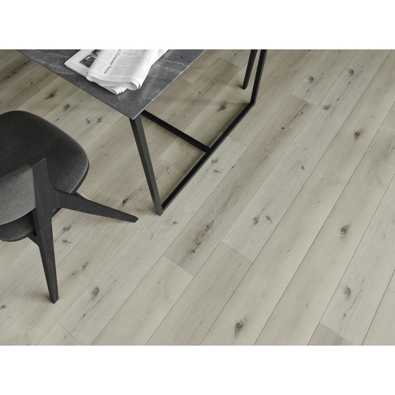 Mexen Silver Lake échantillon de panneaux vinyles SPC 6,5 mm, sous-couche IXPE 1,5 mm, 4 V-Fuga, Chêne - F1034-S