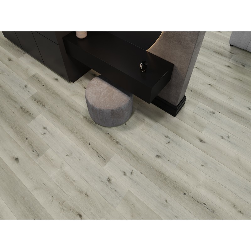 Mexen Silver Lake échantillon de panneaux vinyles SPC 6,5 mm, sous-couche IXPE 1,5 mm, 4 V-Fuga, Chêne - F1034-S