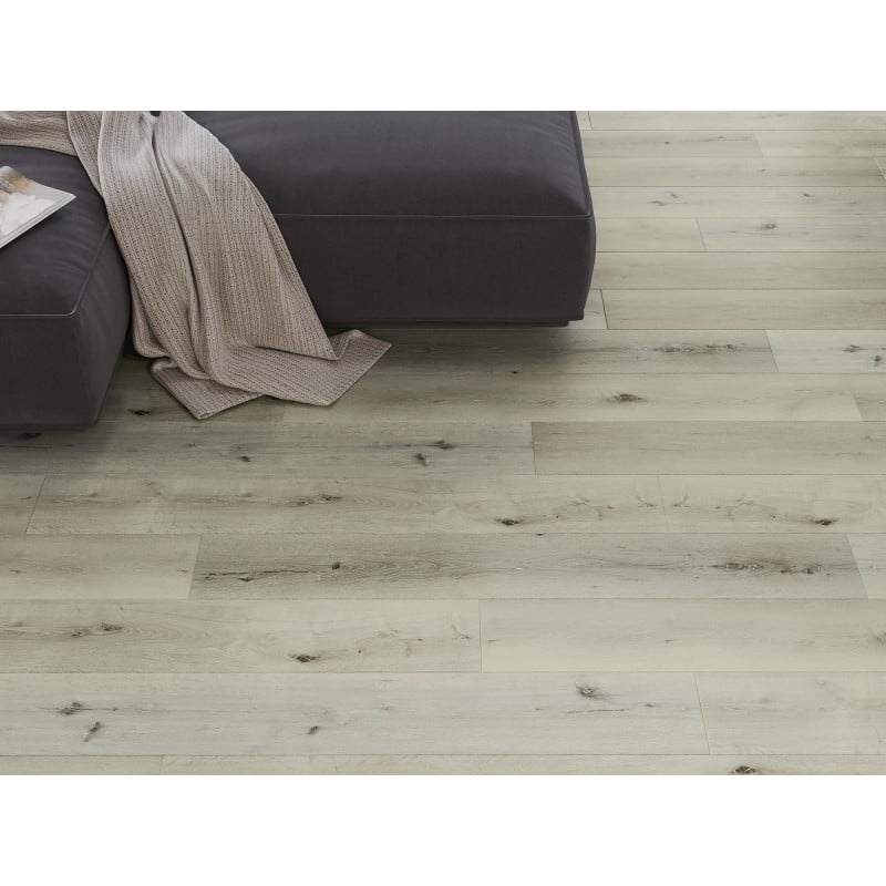 Mexen Silver Lake échantillon de panneaux vinyles SPC 6,5 mm, sous-couche IXPE 1,5 mm, 4 V-Fuga, Chêne - F1034-S