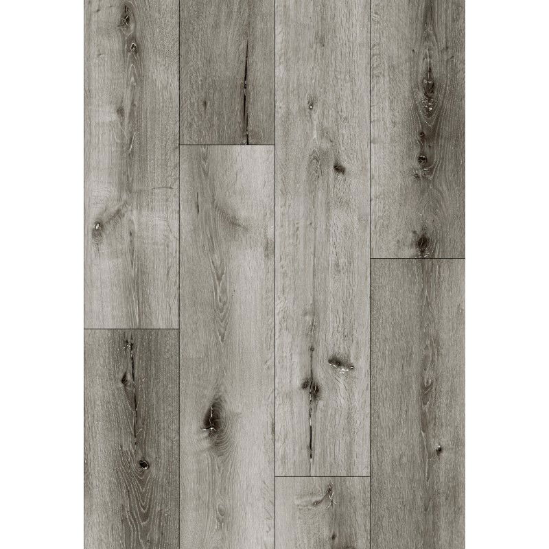 Mexen Lago Vista échantillon de panneaux vinyles 1240 x 182 mm SPC 6,5 mm, sous-couche IXPE 1,5 mm, 4 V-Fuga, Chêne - F1035-S