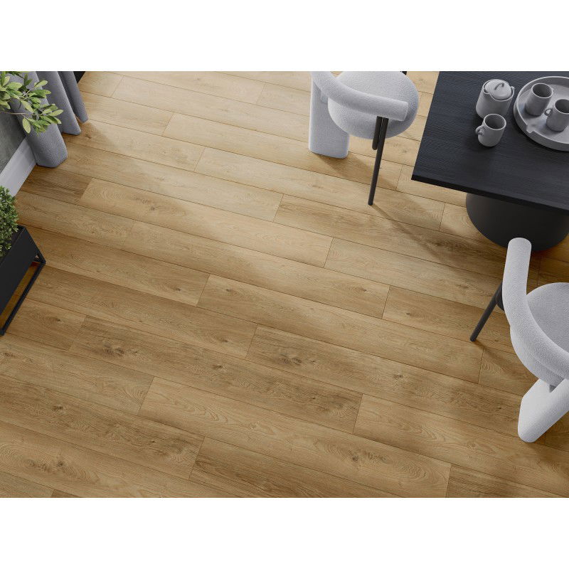 Mexen Sunset Hills échantillon de panneaux vinyles 1240 x 182 mm SPC 6,5 mm, sous-couche IXPE 1,5 mm, 4 V-Fuga, Chêne