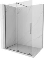 Mexen Velar Paroi de douche coulissante Walk-in 130 x 200 cm, transparent 8 mm, métal canon - 871-130-000-03-95