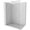 Paroi de douche coulissante Mexen Velar Walk-in 150 x 200 cm, transparent 8 mm, nickel brossé - 871-150-000-03-97