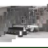 Paroi de douche coulissante Mexen Velar Walk-in 160 x 200 cm, transparent 8 mm, nickel brossé - 871-160-000-03-97