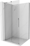 Mexen Velar L paroi de douche coulissante Walk-in 120 x 200 cm, transparent 8 mm, chrome - 871-120-003-03-01