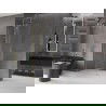 Mexen Velar L paroi de douche coulissante Walk-in 100 x 200 cm, transparent 8 mm, or brossé - 871-100-003-03-55